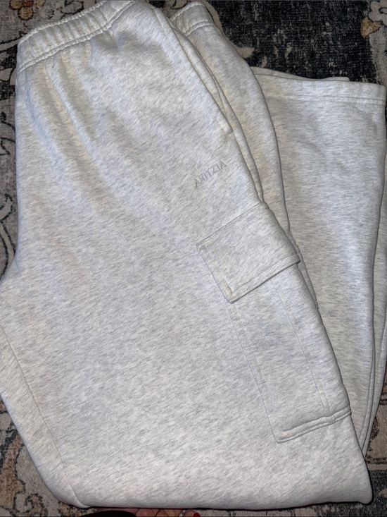 Aritzia Pants - Aritzia Light Gray Cargo Sweatpants
